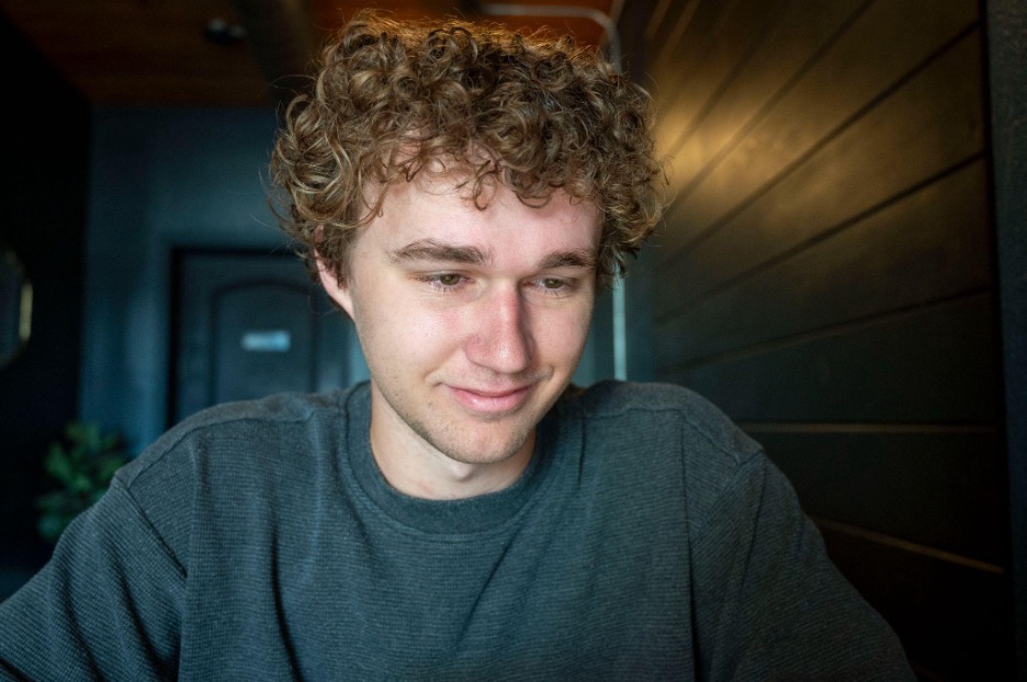 Nolan Westrom, co-founder of Uniplanner and student at Appalachian State University, is
searching for hires in the Triangle as the startup begins to grow. Photo by Adair Martin.